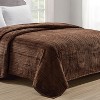 Plazatex Chevron Braided Stylish Soft Comfortable and Lightweight All Seasons Blanket Twin Chocolate - 2 of 4