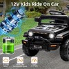 Ride On Truck Car, 12V Ride On Toy w/Parent Remote Control, Steering Wheel Music - 2 of 4