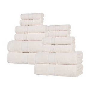 Organic Cotton Medium Weight Solid Towel Set by Blue Nile Mills - 1 of 4