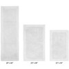 Edge Bath Rug 100% Premium Cotton Ultra-Soft Water Absorbent Tufted Solid Reversible 3 Piece Bathroom Rug Set for Machine Washable Bathmat - 2 of 4