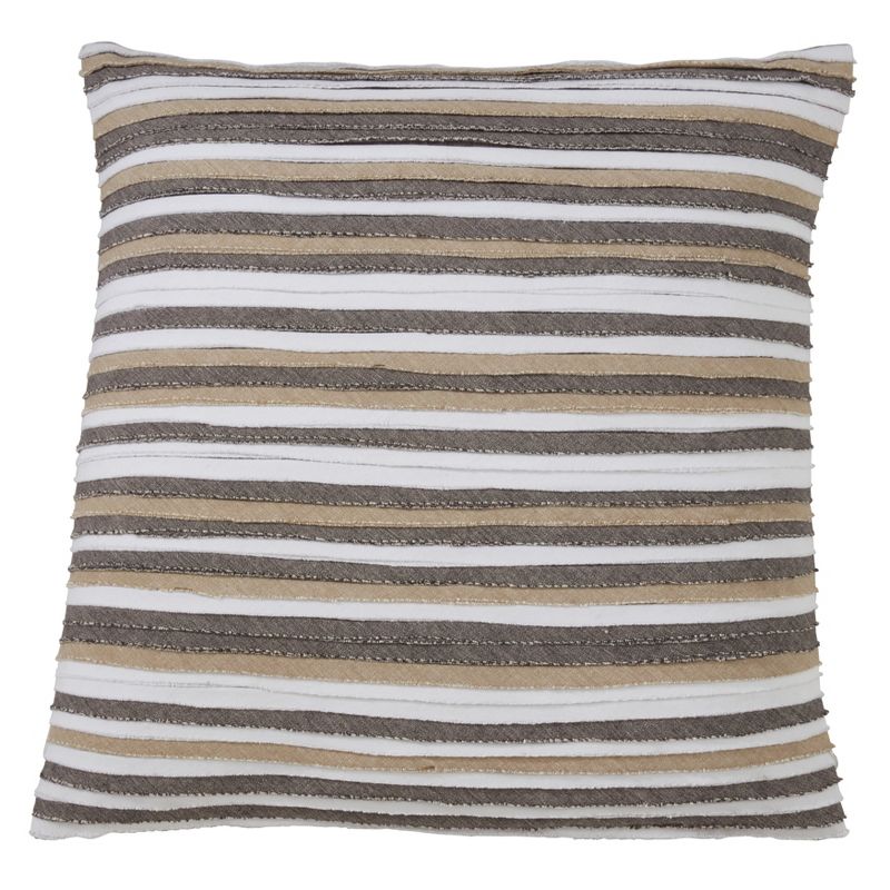 Saro Lifestyle Pleated Design Poly Filled Throw Pillow, 1 of 3