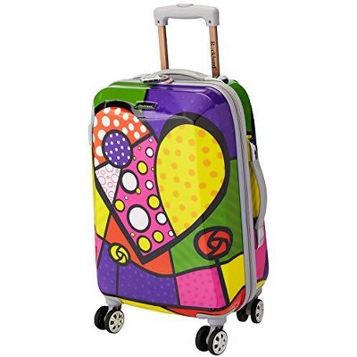 Rockland Vision Hardside Spinner Wheel Luggage Assorted/Multicolor Carry-On 20-Inch