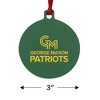 George Mason University Primary Logo Aluminum Holiday Christmas Tree Ornament - 3 of 4