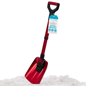 BIRDROCK HOME Folding Emergency Snow Shovel - 34” Lightweight Collapsible Tool for Winter, Car, ATV, Skiing, Camping, Sand & Mud - 1 Pack - 1 of 4