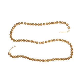 Storied Home Handmade Embossed Metal Ball Garland, Gold Finish - 1 of 1