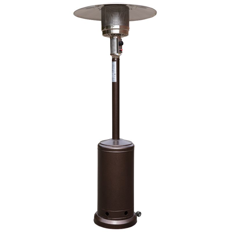 Flash Furniture Sol Patio Outdoor Heating-Stainless Steel 40,000 BTU Propane Heater with Wheels for Commercial & Residential Use-7.5 Feet Tall, 1 of 15