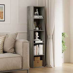 HOMLUX 5-Tier Cube Bookcase Bookshelf Storage Organizer Living Room, Bedroom, Kids Room - 1 of 4