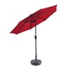 WestinTrends 9 Ft Outdoor Patio Market Umbrella with Black Round Base - 2 of 4