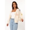Petal and Pup Womens Sienna Flower Cardigan - 3 of 4