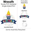 Big Dot of Happiness Gnome Birthday - Outdoor Happy Birthday Party Decor - Front Door Wreath - 3 of 4