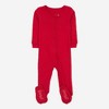 Leveret Matching Family Pajamas – Solid Red – 100% Cotton – Customizable for Personalization - 2 of 4