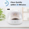 Heynemo Helmet & Cap Care Machine, Black Hat Helmet Care Machine with Steam Iron, UV, Ozone & 3-Color Lighting, Restore Misshapen Cap Shape,White - 3 of 4