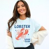 Lobster Lover Club - Women's Garment Dyed Graphic T-Shirt - 2 of 4
