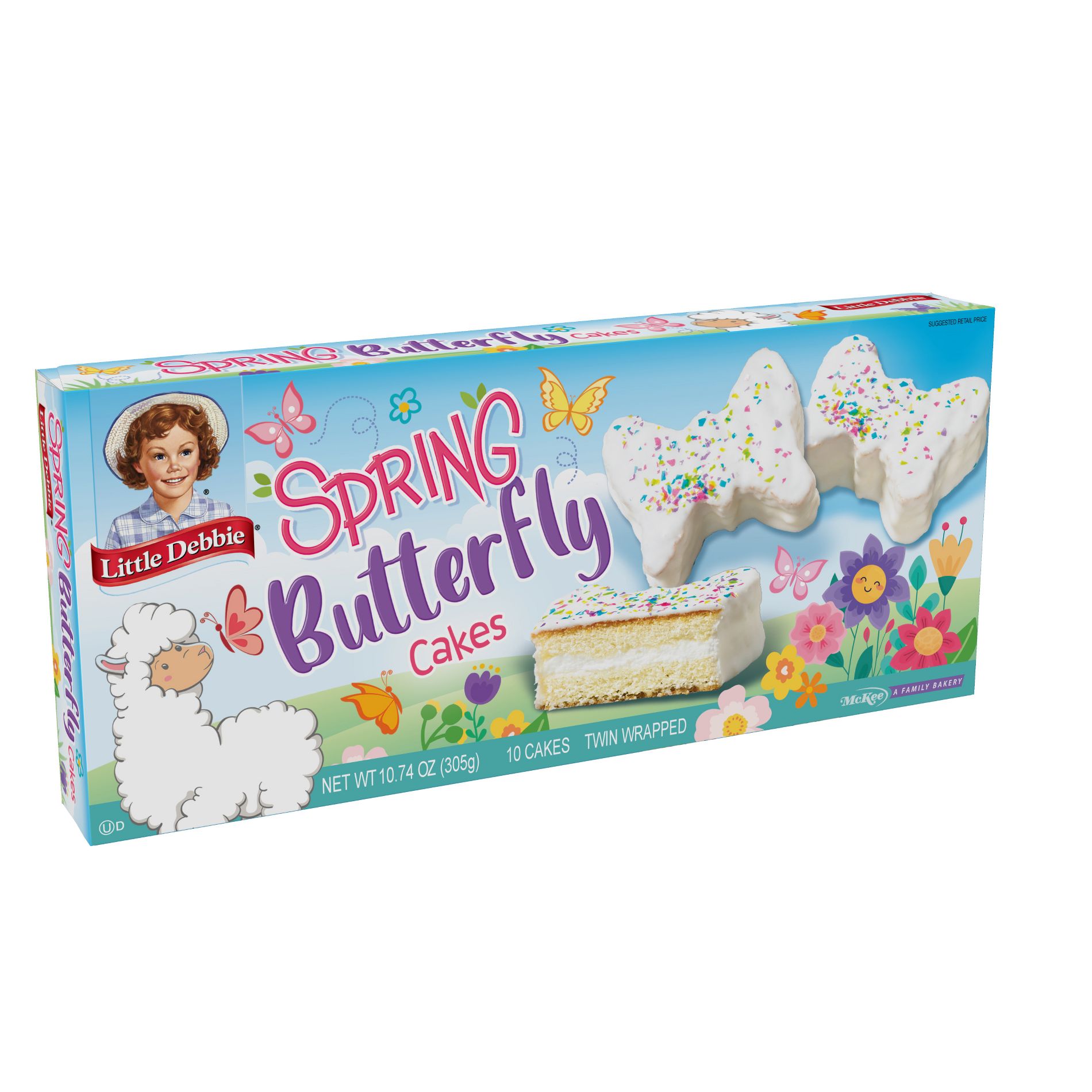 Little Debbie Easter Vanilla Butterfly Cakes - 10.74oz/10ct