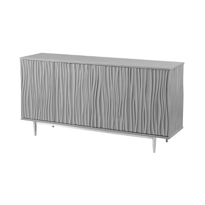 Saint Paul 4 Door Credenza Gray - Treasure Trove Accents