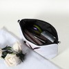 Unique Bargains Large Capacity Zipper Personalized Small Makeup Bag White - 2 of 4