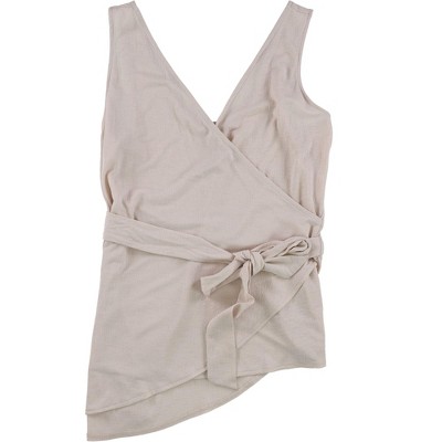 Rachel Roy Womens Crossover Wrap Blouse