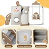 VYNXARIA Brown 5 - in - 1 Play Set: Toddler Slide, Swing with Drawing Whiteboard - 4 of 4