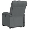 vidaXL Stand Up Massage Recliner Chair Dark Gray Fabric - 4 of 4