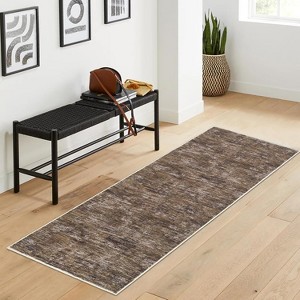 Washable Area Rug - Non-Slip, Modern Abstract, Stain-Resistant, Large Contemporary Accent Carpet for Dining or Home - 1 of 4