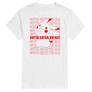 Men's - Pokémon - Pikachu Gotta Catch 'Em All! Short Sleeve Graphic T-Shirt - 1 of 4