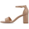 Journee Collection Women's Valenncia Wide Width SuperNatural Shades Open Square Toe Ankle Strap Sandals - 2 of 4