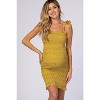 PinkBlush Mustard Floral Smocked Maternity Mini Dress - 4 of 4
