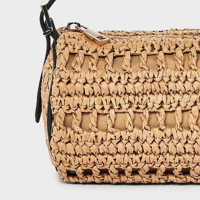 Сумки A New Day Straw Mini Boxy Barrel Shoulder Bag - A New Day™ Natural — фото 5