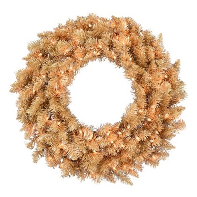 Vickerman Artificial Gold Fir Wreath