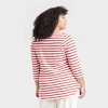 Women's Slim Fit 3/4 Sleeve Boat Neck T-Shirt - Ava & Viv™ - 2 of 3