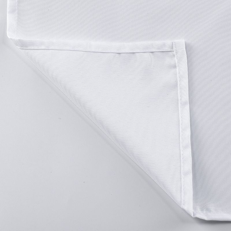 GoodGram Basics Splash Guard Waterproof White Fabric Shower Curtain Liner With Rust Proof Metal Grommets - Standard Size, 3 of 7