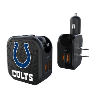 NFL AFC Teams Text Backdrop 18-Watt 2 in 1 USB A/C Charger - 1 of 3