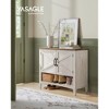 VASAGLE Shoe Cabinet, 3-Tier Shoe Storage Organizer, Shoe Shelf, Traditional American, Freestanding - 2 of 4