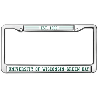 University of Wisconsin - Green Bay Full Size Standard License Plate Metal Frame
