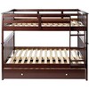Donco Kids Mission Bunk Bed withTrundle, Full/Full/Twin, Dark Cappuccin - 4 of 4