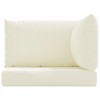 vidaXL Pallet Sofa Cushions 3 pcs Cream White Fabric - 4 of 4