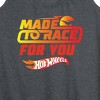 Women's - Hot Wheels - Valentine's Made to Race Art Graphic Racerback Tank - 2 of 4