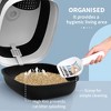 MaseiKar Cat Litter Box with Lid, Covered Litter Box w/ High Sides, Large Two-Way Entrance Kitty Litter Box, Foldable, Easy Clean - 4 of 4