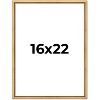 PosterPalooza | Classic Modern Gold Picture Frame - UV Acrylic, Foam Board Backing, Hanging Hardware - 2 of 4