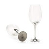 Royal Selangor Pewter Red Wine Glass Pair - Domaine Collection Liquor Glasses Set of 2 Round Bowl Design Clear Gift Box for Anniversary, Wedding - 4 of 4