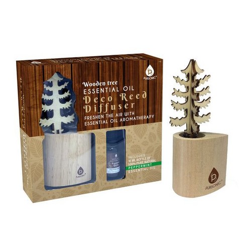 Pursonic 3D Tree Reed Difuser with 100%  Pure Peppermint Essential Oil - image 1 of 2