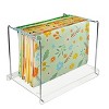 Azar Displays Acrylic Desktop File Hanging Organizer with Metal Bar - 2 of 4