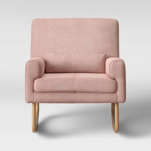 Blush rocking outlet chair