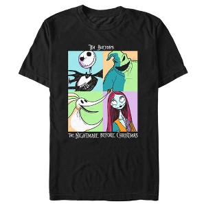 Men's The Nightmare Before Christmas Group Character Portraits T-Shirt - 1 of 4