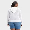 Women's Open Stitch Hooded Pullover Sweater - Universal Thread™ - 2 of 3