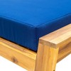 CAVINAS Outdoor Chairs Set with Coffee Table and Footstool, Acacia Wood Patio Table and Chairs Set, Modern Outdoor Couch Set for Backyard - 3 of 4