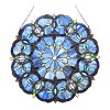 Chloe Lighting Alisa Tiffany-Style Victorian Stained-Glass Window Panel 20" Height - 2 of 3