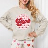 Simply Sage Market Women's Graphic Sweatshirt Retro Love Checkered Circle - 2 of 4