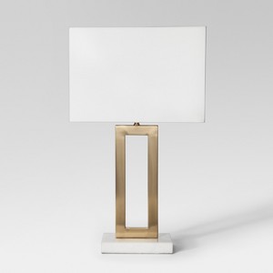 Weston Window Pane Table Lamp Brass (Lamp Only) - Project 62