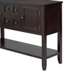 Kumasinova Vintage Console Table with 4 Drawers,Entryway Table with Storage Bottom Shelf,Spacious Entry Table for Living Room,Entrance&Kitchen - 3 of 4